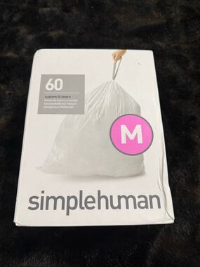 Simplehuman Code M Custom Fit Liners Tall Kitchen Trash Bag 45L x60